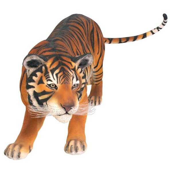 Bengal Tiger Statue Fiberglass Large Regal Cat Realistic Garden Sculpture
